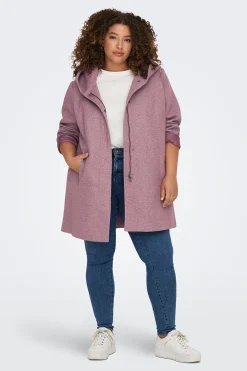 Abrigo midi de pa&ntilde;o talla grande