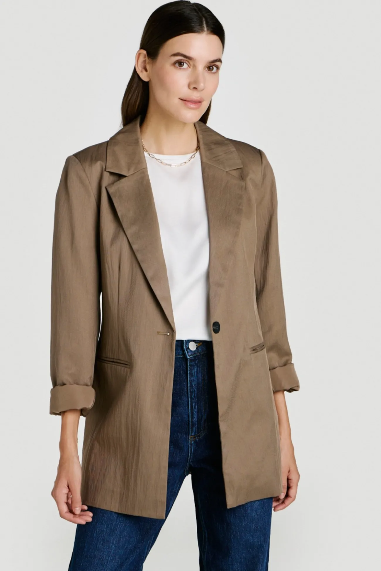 Americana blazer abotonada