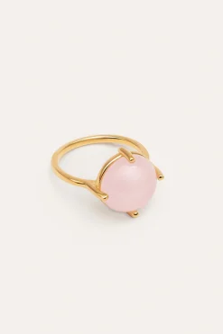 Anillo Celebrate Pink Ba&ntilde;o Oro