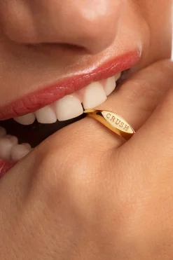 Anillo Crush Ba&ntilde;o Oro