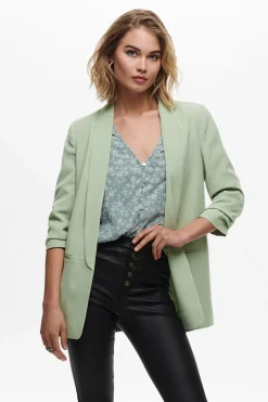 Blazer abierta manga remangada
