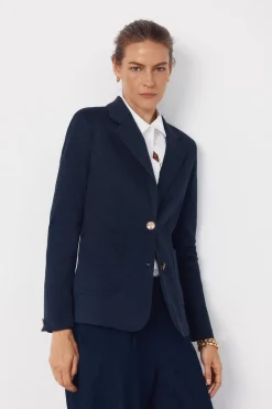 Blazer de punto piqu&eacute;