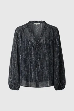 Blusa Con Detalles Metalizados