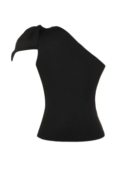 Blusa con lazo y una sola manga