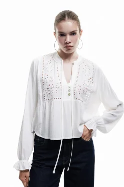 Blusa de brocado