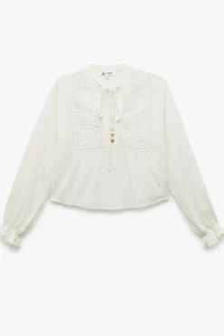 Blusa de brocado