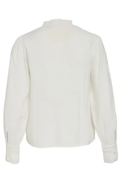 Blusa de manga larga de viscosa