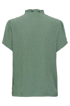 Blusa manga corta plumeti