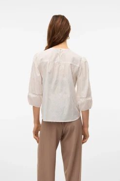 Blusa manga 3/4 de plumeti