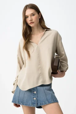 Blusa manga larga