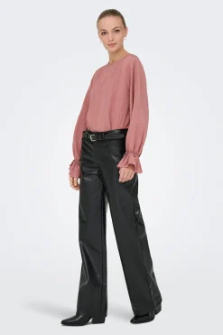 Blusa manga larga fluida