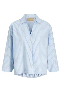 Blusa popel&iacute;n manga larga