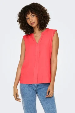 Blusa regular fit sin mangas