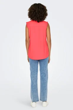 Blusa regular fit sin mangas