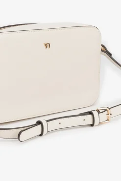 Bolso bandolera efecto piel metalizada