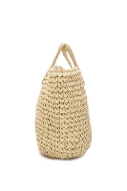 Bolso de hombro raffia