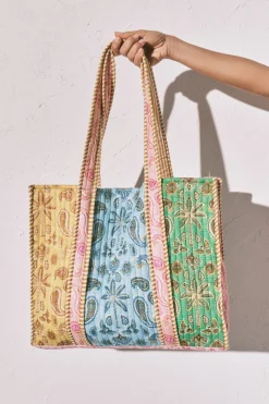 Bolso grande estampado multicolor