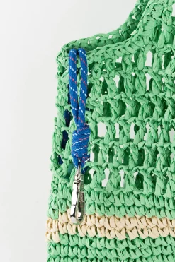 Bolso tote tejido fibra natural