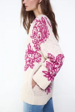 Bomber punto jacquard