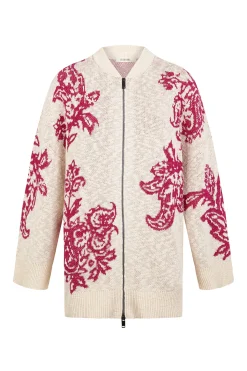 Bomber punto jacquard