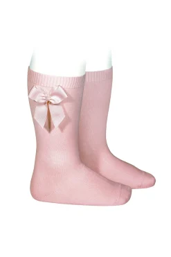 Calcetines altos algodón con lazo