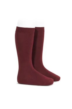 Calcetines altos básicos punto liso