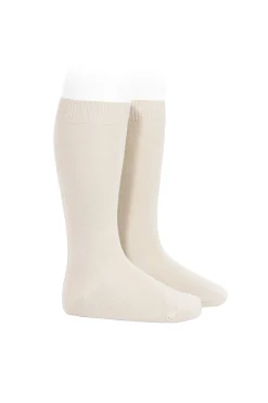 Calcetines altos básicos punto liso