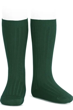 Calcetines altos básicos canalé
