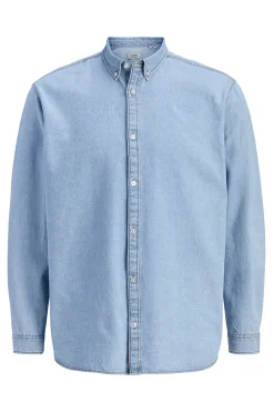 Camisa algod&oacute;n manga larga relaxed