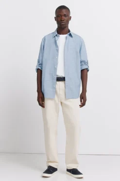 Camisa algod&oacute;n slub