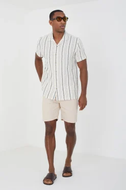 Camisa a rayas manga corta