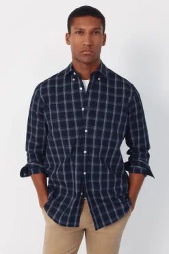 Camisa cuadros denim