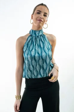 Camisa cuello halter