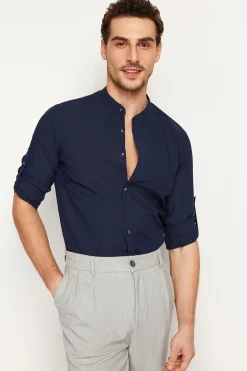 Camisa cuello mao