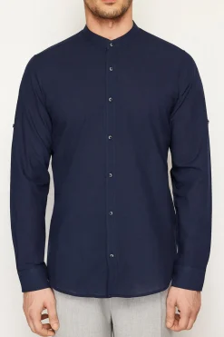 Camisa cuello mao