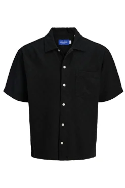 Camisa de hombre de manga corta con textura