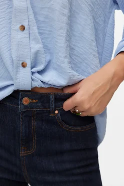 Camisa de manga larga detalle nudo