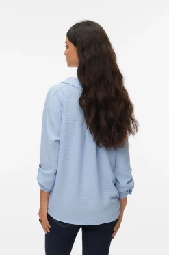 Camisa de manga larga detalle nudo