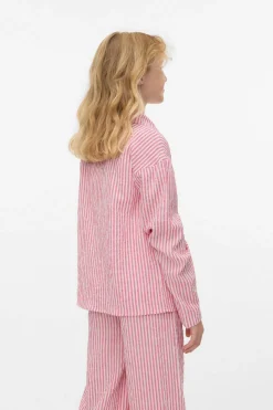 Camisa de manga larga y cuello de solapa