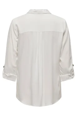 Camisa de rayas bolsillos frontales