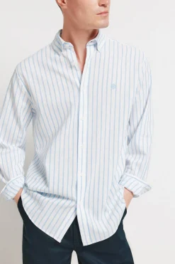 Camisa lino rayas