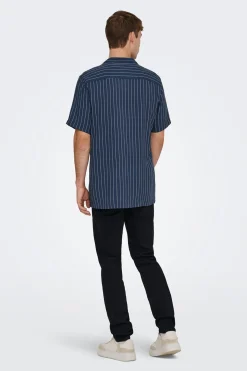 Camisa manga corta a rayas