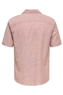 Camisa manga corta lino