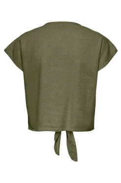 Camisa manga corta nudo