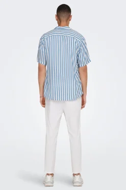Camisa manga corta rayas