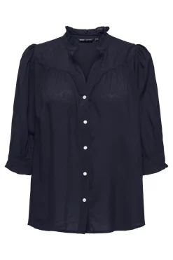 Camisa manga el&aacute;stica talla grande