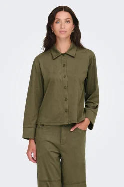 Camisa manga larga antelina