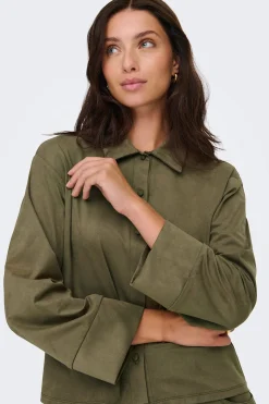 Camisa manga larga antelina