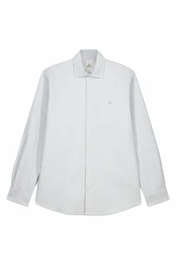 Camisa oxford raya candela manga larga