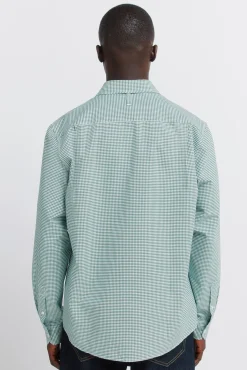 Camisa oxford vichy wrinkle free